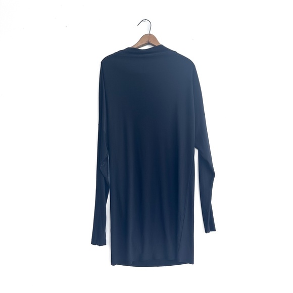 Norma Kamali All In One‎ Little Black Dress Long Sleeve Mini Stretch - Size M - Picture 2 of 7